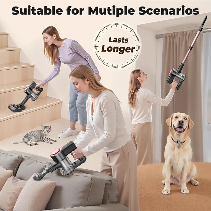 Cordless Vacuum Cleaner, Powerful Lightweight Stick Vacuum - Image 3