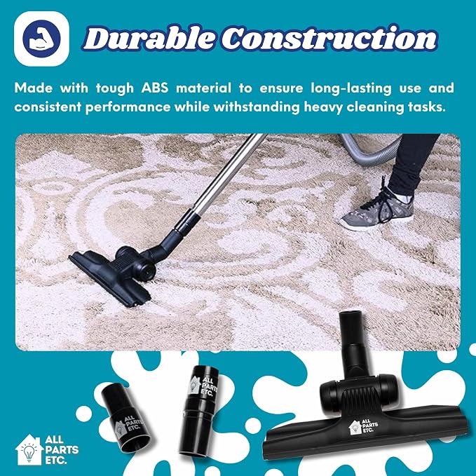 Vacuum Attachments for 1.25" Vacuum Cleaner | Gulper Floor Tool for Hoover - Image 4