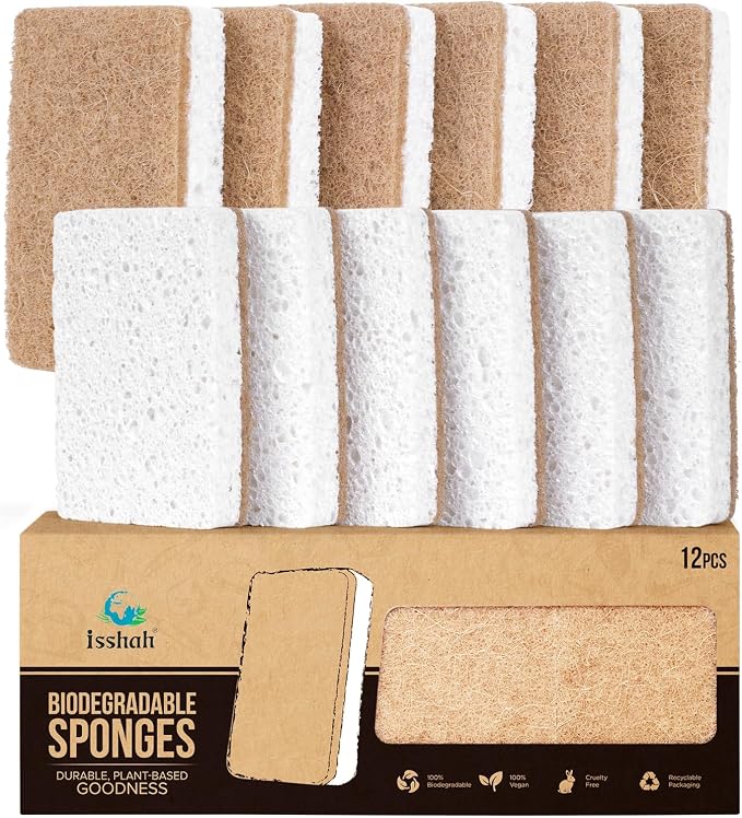 Plant-Based Kitchen Sponges by Isshah