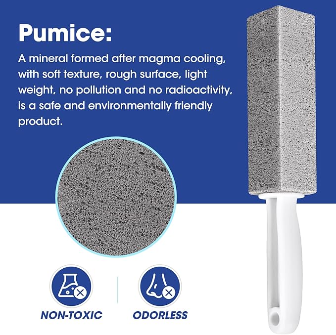 AZEN 5 Pack Pumice Stone for Cleaning, Pumie Scouring Stick - Image 3