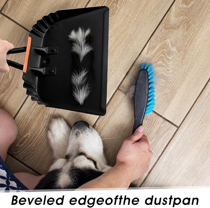 4 Pack 12 inch Heavy Duty Metal Dustpan Large Wide Dust Pans - Image 6
