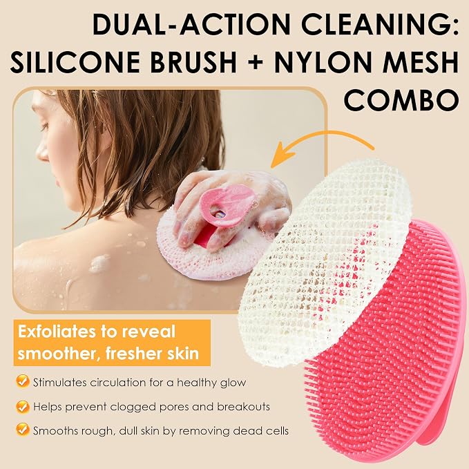 INNERNEED Food-Grade Silicone Body Scrubber Gentle Cleansing Brush - Image 5