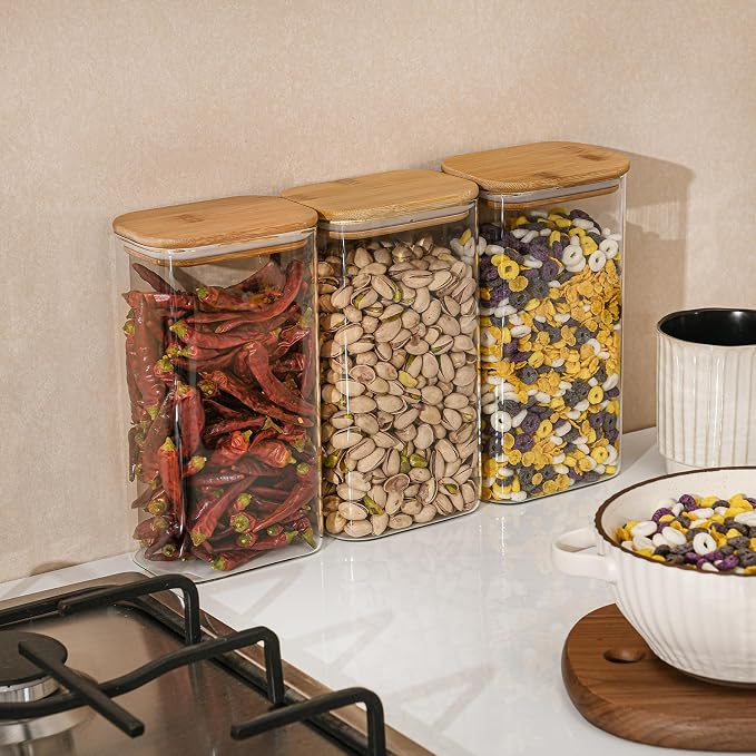 56oz Rectangle Airtight Glass Storage Containers - Image 7