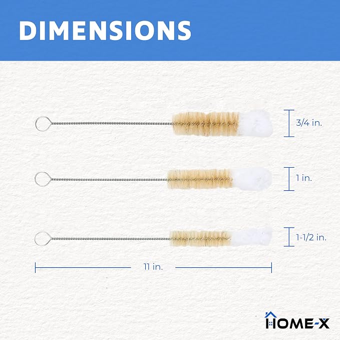 HOME-X Soft-Tip Cleaning Brush Set, Soft Scrub Brush - Image 4