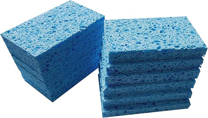 Heavy Duty Cleaning Scrub Wood Pulp Sponge, Non-Scratch - Image 2