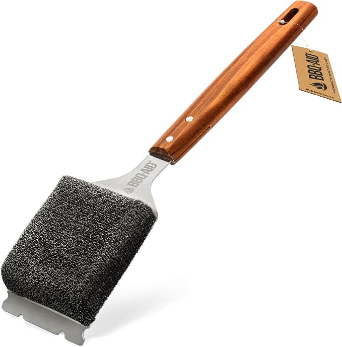 BBQ-AID Bristle Free Grill Brush and Scraper by BBQ-AID