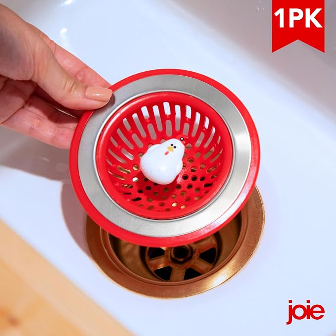 Joie Doodle Doo Kitchen Sink Strainer Basket, Fits All Standard Sinks, - Image 2