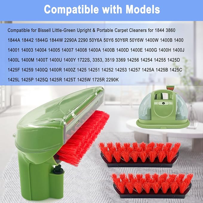Upgraded 1400B Little Green 5.3" Detachable Tough Stain Brush Tool Replacement - Image 2
