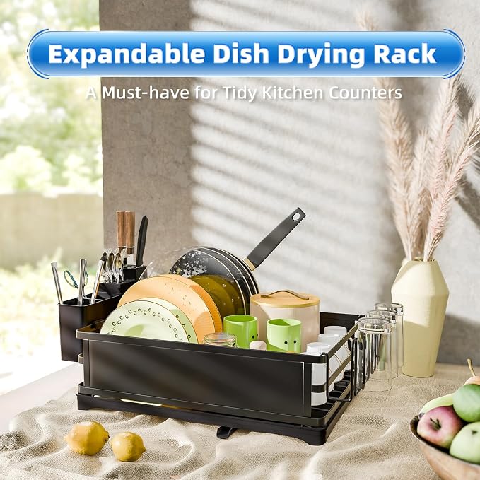 Simple Trending Dish Rack, Steel Dish Drying Rack - Image 2