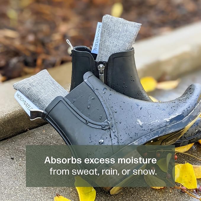 Moso Natural Shoe Deodorizer Inserts, Charcoal Odor Absorber - Image 9