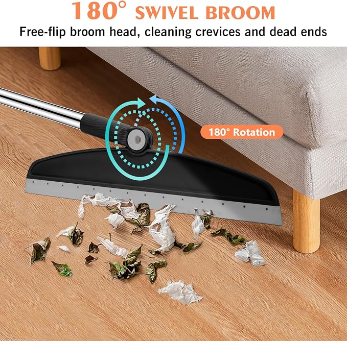 Multifunction Magic Broom, 54 Inch Adjustable Long Handle Silicone Floor - Image 4