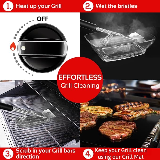 KITCHEN PERFECTION Safe Wire Grill Brush - Image 6