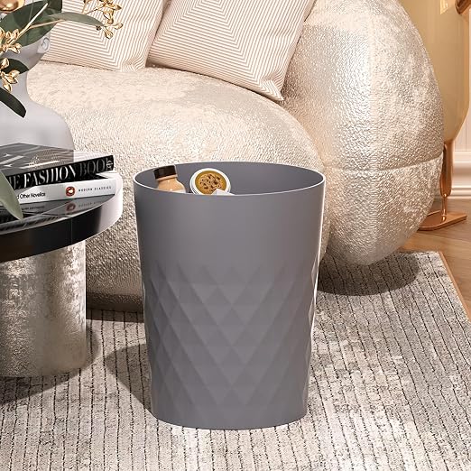 1.8 Gallon Small Trash Can 2 Pack Bathroom Garbage Can Waste Basket Recycling - Image 6