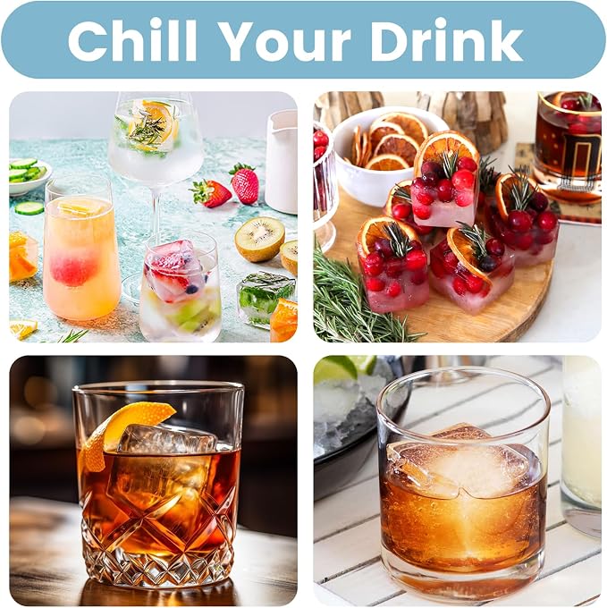 Large Silicone Ice Cube Tray 3Pack, SAWNZC Big Square Ice Cube Molds - Image 7
