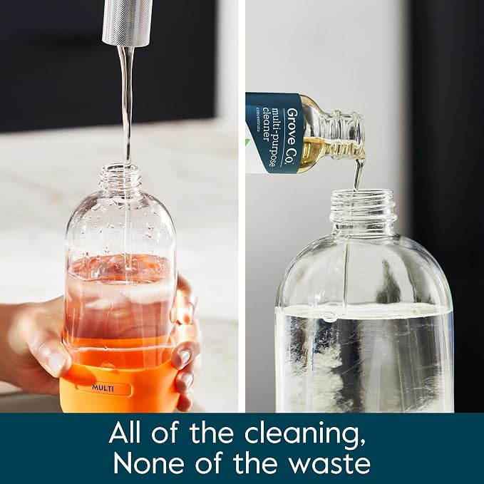 Grove Co. Multi Purpose Cleaner, Refill Concentrate + Glass Spray Bottle - Image 3