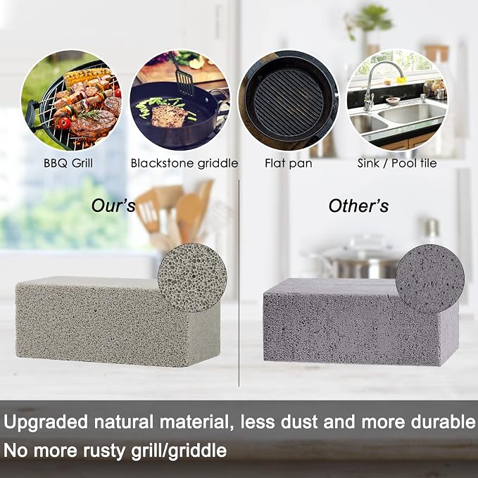 Blackstone Griddle Cleaning Brick Block Heavy Duty Grill Cleaning Stone Bricks - Image 2