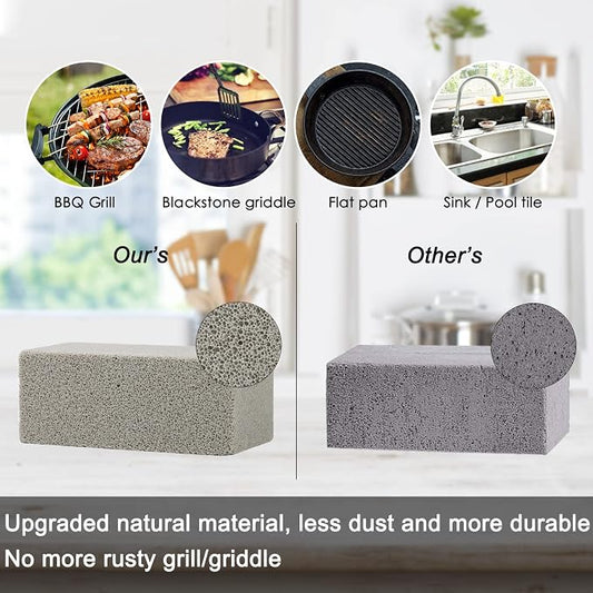 Blackstone Griddle Cleaning Brick Block Heavy Duty Grill Cleaning Stone Bricks - Image 2