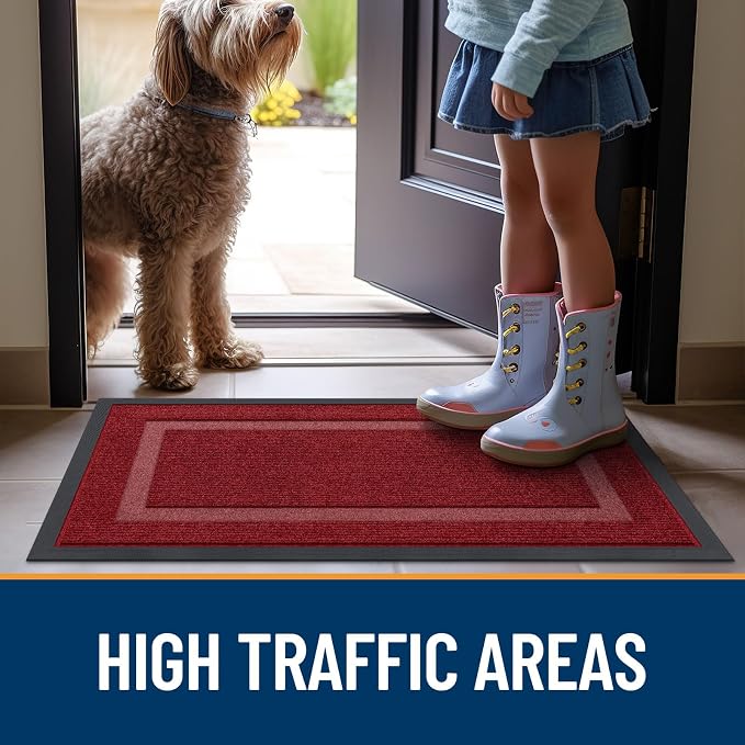 OLANLY Front Door Mat Indoor Outdoor Entrance, Waterproof All-Season, - Image 8