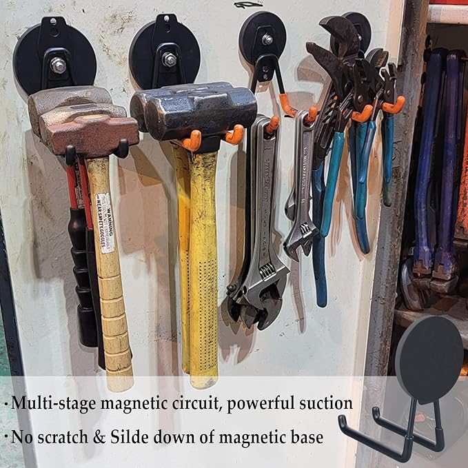 ULIBERMAGNET Strong Magnetic Hooks, Large Magnet - Image 3