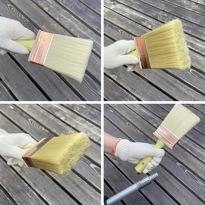 Great Andrew 3 Inch Deck Stain Brush, 2 Pack, Paint Brushes - Image 3