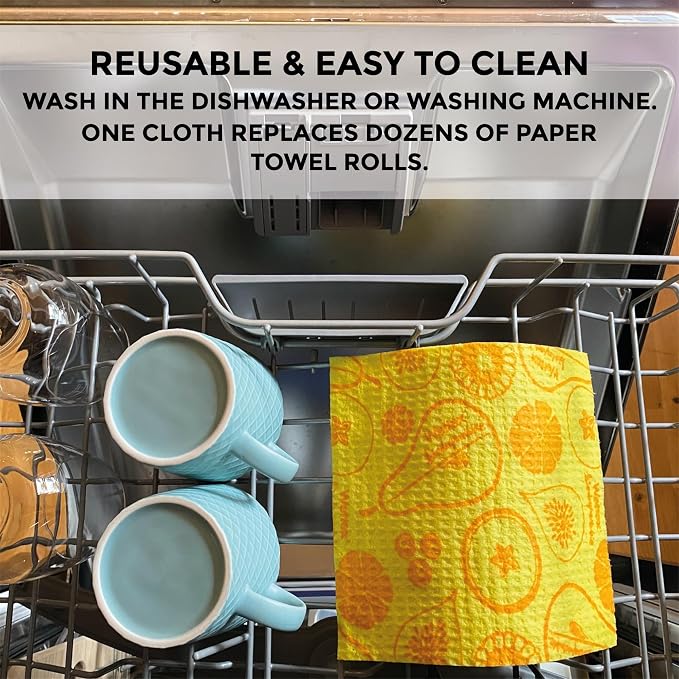Original Swedish Dishcloths – 20 Pack Reusable Cellulose Sponge Cloths | Made - Image 9