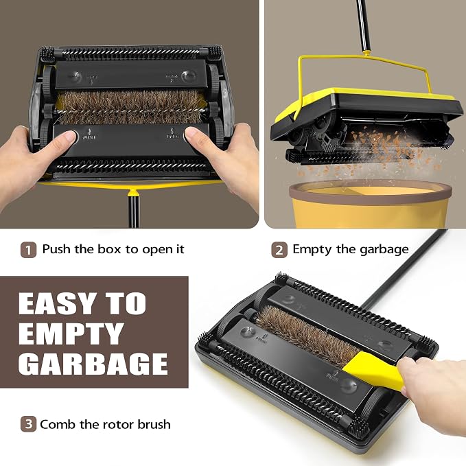 Carpet Sweeper Manual Push - Image 6