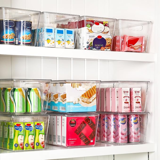 Vtopmart 8 Pack Clear Stackable Storage Bins - Image 4