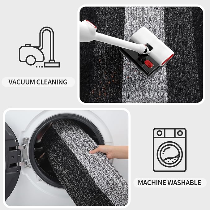 Kitinjoy Indoor Outdoor Door Mat, 47x24 Non-Slip Absorbent Dirt Trapper - Image 5
