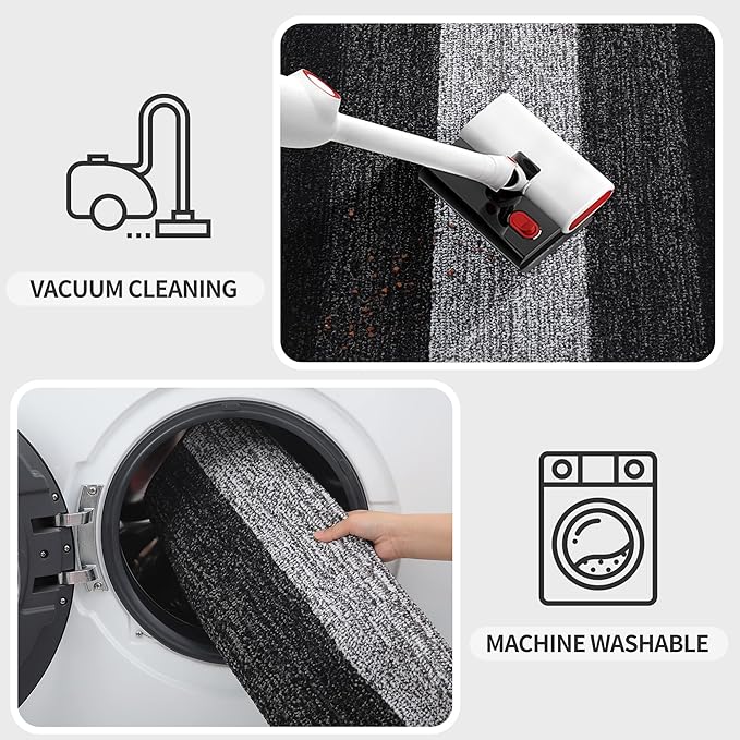 Kitinjoy Indoor Outdoor Door Mat, 47x20 Non-Slip Absorbent Dirt Trapper - Image 5