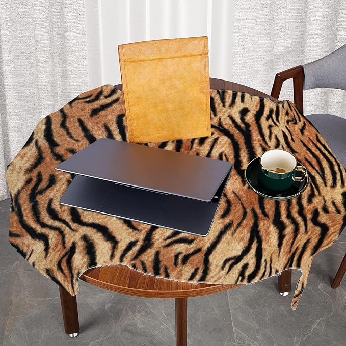 MACEVIA Tiger Printed Skin Area Rugs Western Decor - Image 5