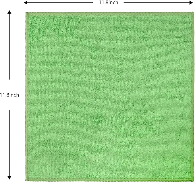 12 Pack Microfiber Cleaning Cloth 11.8x11.8inch - Image 2