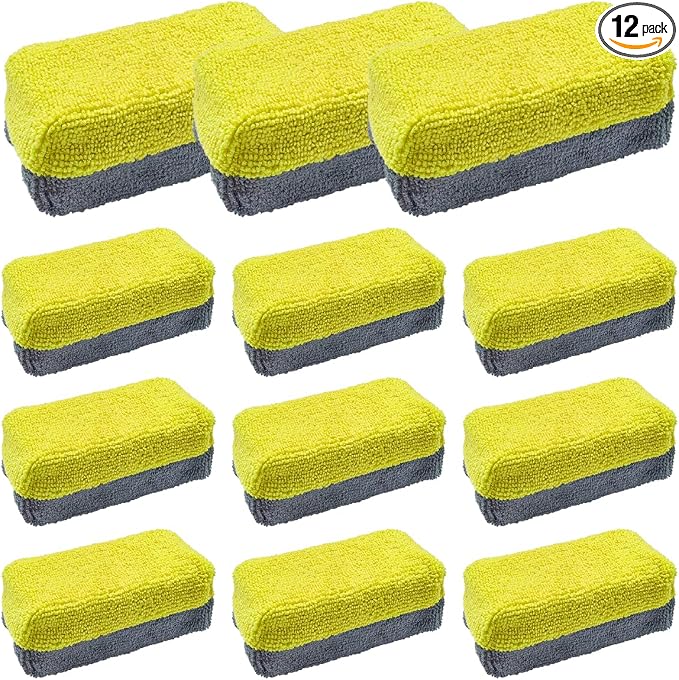 12PCS Ceramic Coating Applicator Sponge, Microfiber Rectangular Auto Polishing by Unknown
