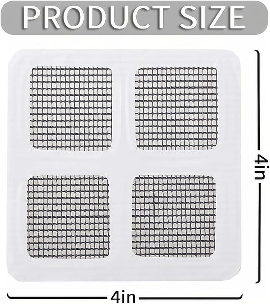 60 Pack Disposable Shower Drain Hair Catcher, Floor Drain Filter Stickers - Image 2
