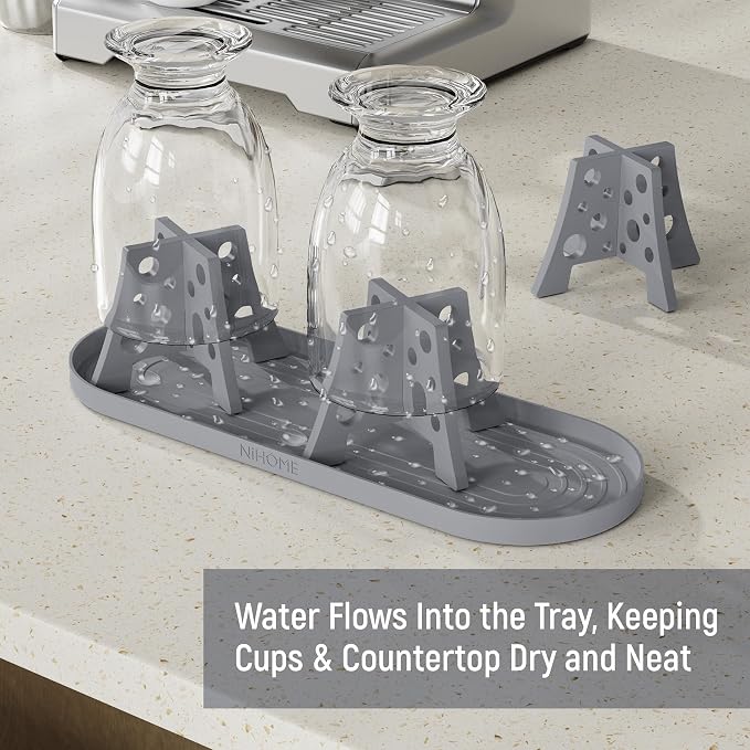 NiHome Silicone Water Bottle Drying Racks Set of 3 - Image 5