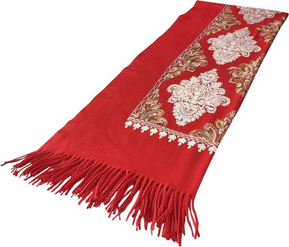 Urban CoCo Women's Embroidered Tassel Long Shawl Oversize Scarf Wraps for Women