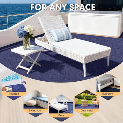 Marine Carpet,6 FT x 23 FT Deep Blue Indoor Outdoor Carpet 0.2" Thick Boat Carpet with Water-Proof TPE Backing, Non-Slide Outdoor Marine Carpet Roll for Home, Patio, Porch, Deck