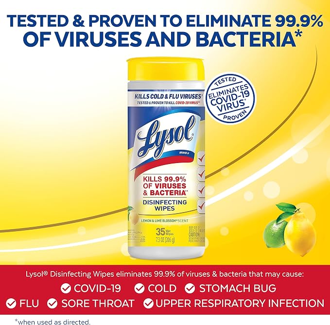 Lysol Disinfectant Wipes, Dorm Room Essentials - Image 3