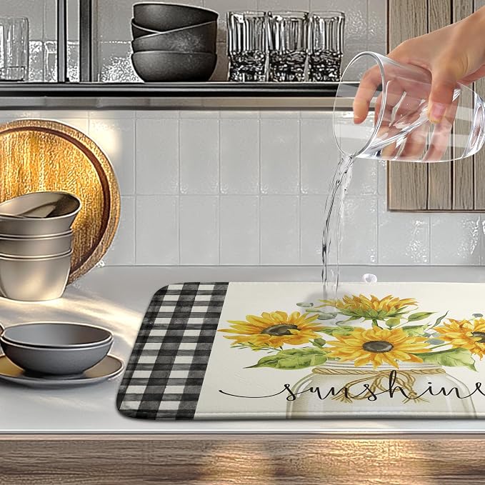 Summer Sunflower Dish Drying Mats - Image 5