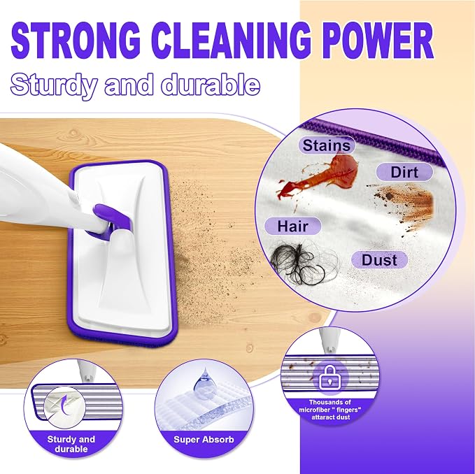 Spray Mop for Hardwood Floor Cleaning: EXEGO Wet Mops - Image 5