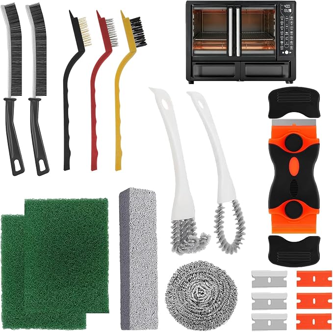 Heavy Duty Oven Cleaner Brush Set, Oven Cleaning Accessories Tools, by Unknown