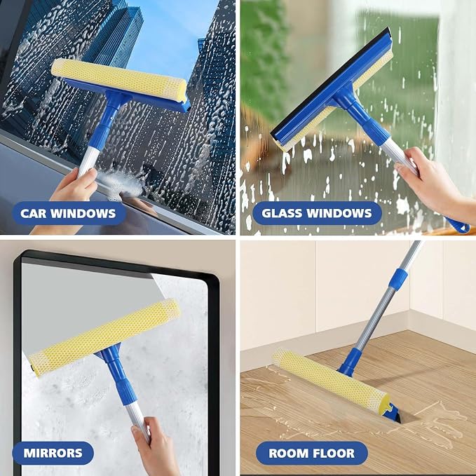 Professional Window Squeegee, 2 in 1 Squeegee Window Cleaner - Image 6