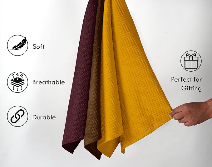 Waffle Dishcloths 12x12 Inches, 12 Pack, Quick Drying, Machine Washable - Image 3