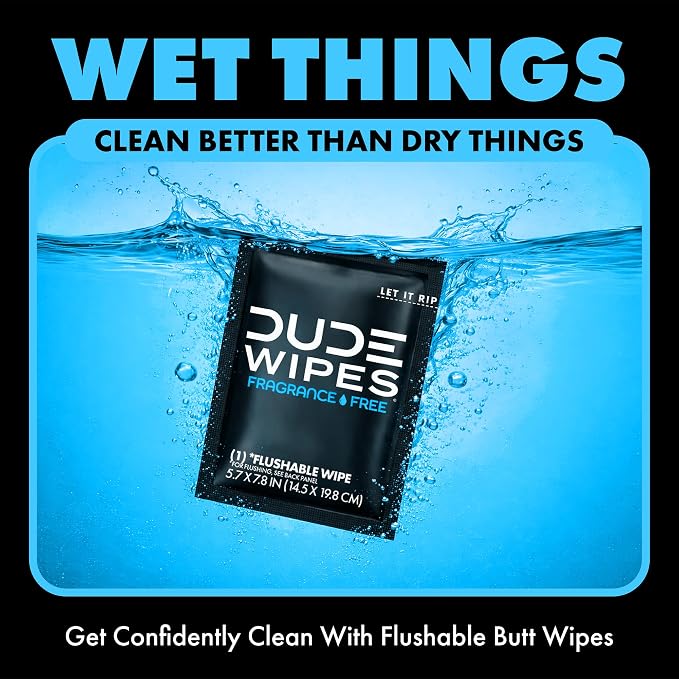 DUDE Wipes On-The-Go Unscented Travel Wipes - Image 5