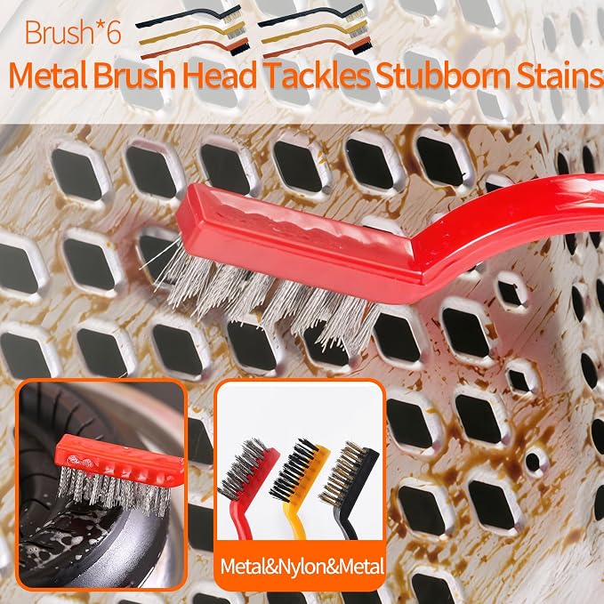 19 Pcs Small Crevice Cleaning Brush Set, Groove Gap Cleaning Tool - Image 5