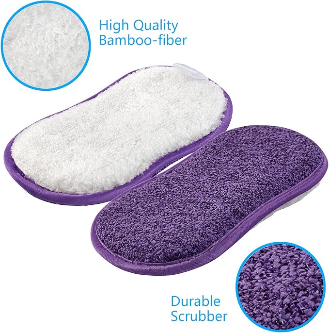 Kitchen Dish Sponge Scrubber Non Scratch, Dishcloth No Odor Reusable Washable - Image 3