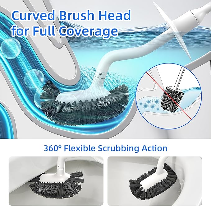 Toilet Brush and Holder Set - Image 5