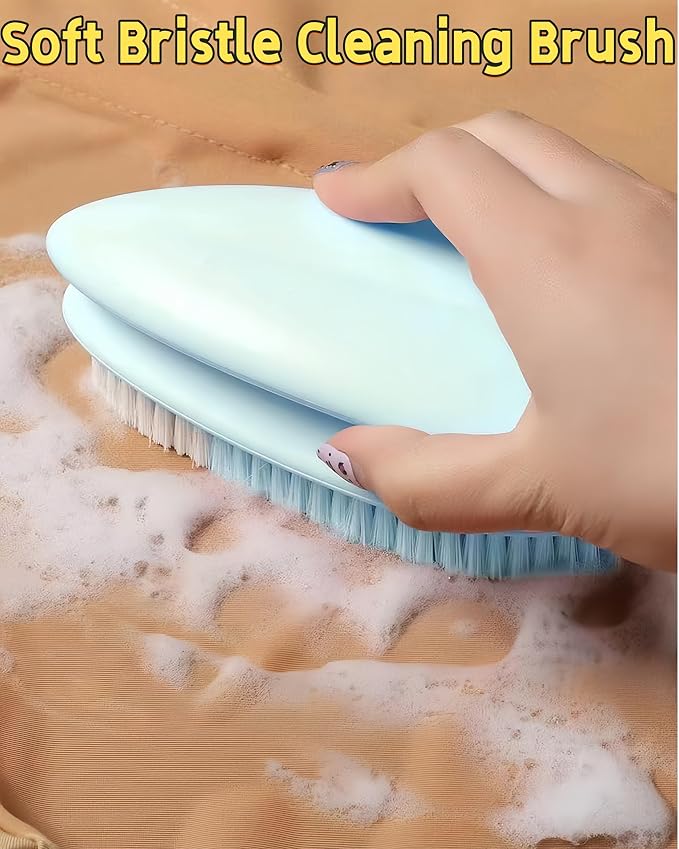 2 Pack Soft Bristle Cleaning Scrub Brush Laundry Brush Scrubber Brush - Image 5