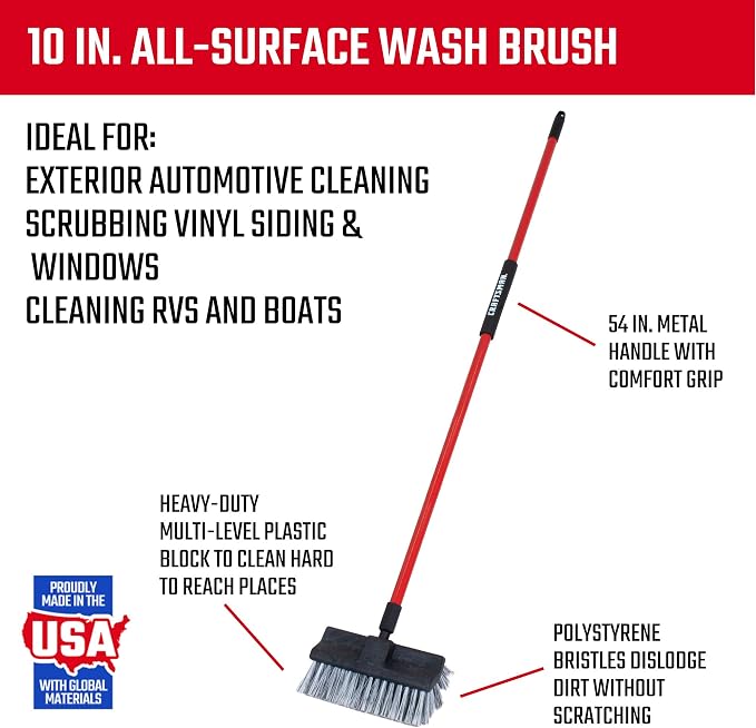 CRAFTSMAN CMXMKIT0100 2-Piece Long Handle Wash Brush Set - Image 3