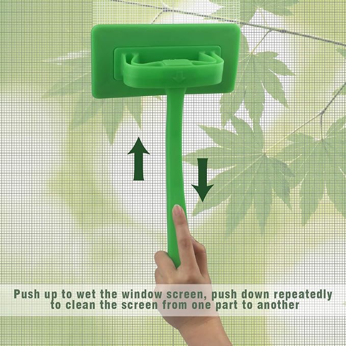 MyLifeUNIT Mesh Screen Cleaner, Detachable Window Screen Cleaning Brush Washing - Image 2