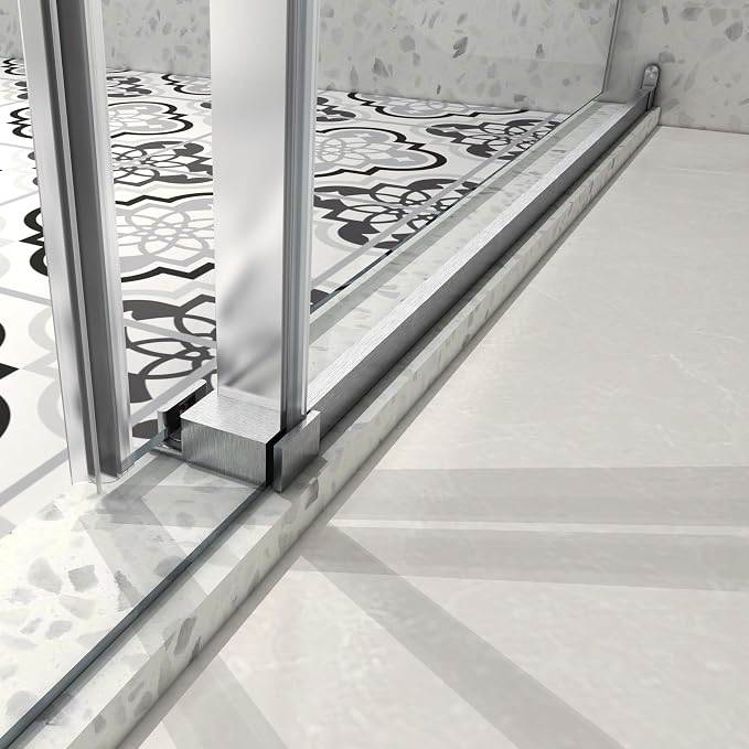 Favfurish 55"-60" W x 76" H Single Sliding Shower Door - Image 7